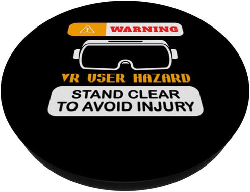 VR Player -Virtual Reality User Hazard -VR Player Set Gamer PopSockets Standard PopGrip