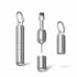 Generic 2 in 1 Sim Card Removal Tool Keychain With Earbuds Cleaning Brush