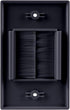 Construct Pro WideMouth Single-Gang D cor Brush Plate (Black Plate w/Black Brush)