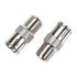 RG6 Compression F Type Connector Quick Push on Coax Cable Adapter Nickel Plated Pack of 5