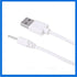 USB to DC 2.0mm Cable, Earbuds USB DC Charger Adapter, USB 2.0 Type A Male to DC 2.0mm Power Adapter (White-1 Pack)