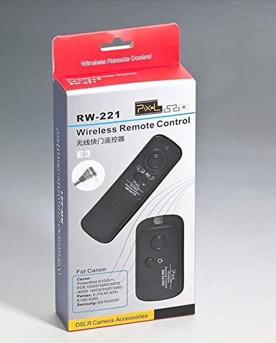 Pixel Oppilas 2.4GHz Digital Wireless Remote Shutter Release E3 for Canon, Fujifilm, Samsung Cameras