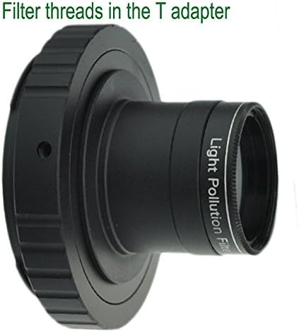 Gosky Metal 1.25'' Telescope Camera T-Adapter, Nikon T2 T-Ring Adapter for Nikon DSLR SLR Cameras