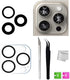 thexxa 15 Back Camera Glass Lens Replacement for iPhone Pro Max with Pre-Installed Adhesive and Repair Tool Kit