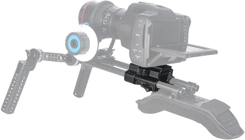 NICEYRIG Quick Release 15mm Rod Base Plate for Manfrotto 500/501/577/701, 2-in-1 Tripod Baseplate