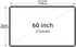 JIIPOREGJ 60-150 Inch Projection,60 Inch Projector Screen White Milk Shred Black Background Wrinkle-Free Design