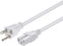 Monoprice Heavy Duty Power Cord | NEMA 5-15P to IEC 60320 C15, 14AWG, 8ft, 15A/1875W, 125V, White