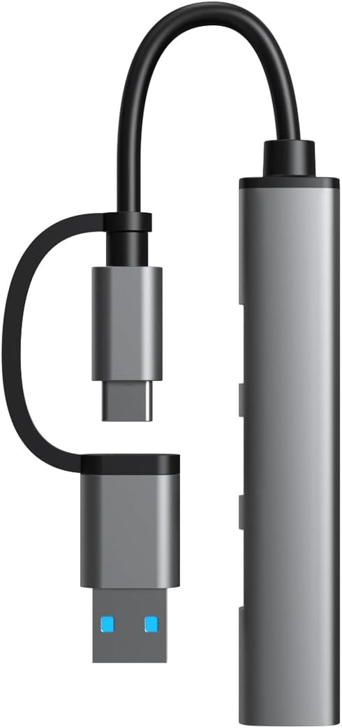 iPartsleader 4-in-2 3.0 3 2.0 15 Pro,Xbox,PS5,XPS USB-C Hub, Featuring USB and USB Ports, Adapter Compatible with USB-C