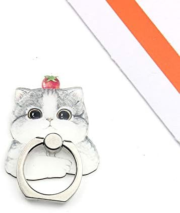 4Pcs Phone Ring Holder Stand - Cute Dogs Cats Butterfly Animal 360 Rotation Finger Grip Kickstand for