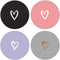 4 Pack Cell Phone Grip Holder for Smartphone, Finger Expanding Kickstand Stand - White, Rose Gold, Heart, Purple,