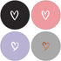 4 Pack Cell Phone Grip Holder for Smartphone, Finger Expanding Kickstand Stand - White, Rose Gold, Heart, Purple,