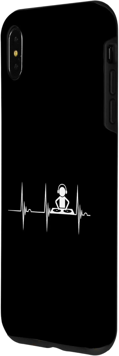 DJ Mischpult Musikproduzent EDM Techno Discjockey Music Producer Disc Jockey Heartbeat ECG Pulse DJ Mixing Console Case