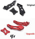 Lyzeous 144001-1258 Set 144001 1/14 4WD Metal Tail Fixed Parts Tail Wing Firmware Fittings for RC Car Parts,Red