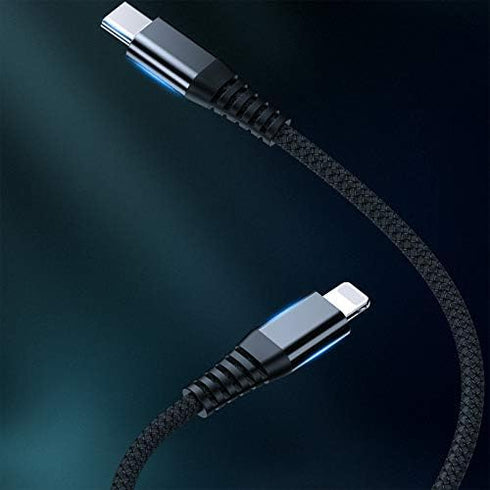 IFLASH 3ft USB-C Charging/Data Cable for iPhone 12/11/11 Pro/11 Pro Max/X/XS/XR/8 & iPad 8th 2020, Power Delivery