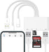 HUI 5 1 SD/SDHC/SDXC/MMC in Lightning Type-c OTG Camera SD TF USB C Memory Card Reader Adapter