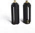 CLEZGO 3Pcs 3 1.5V AAA Battery Holder Adapter Black Cylindrical Battery Storage Case Holder for x AAA Batteries
