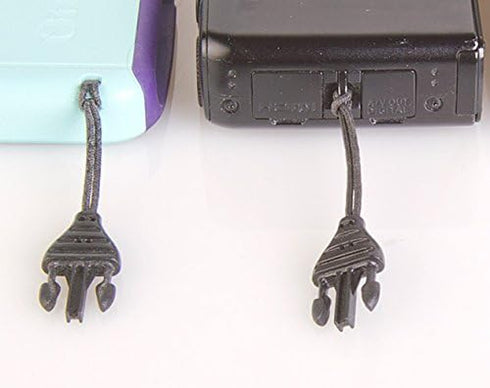 OP/TECH USA 1301082 Mini QD Loops - 1.5mm - System Connectors (Black) - Set for Cameras, Cell Phones & Binoculars