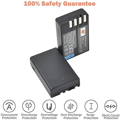 DSTE Replacement for 2X D-Li109 Li-ion Battery Compatible with Pentax K-R K-30 K-50 K-500 KR K30 K50 K500 K-S1 K-S2 K-70