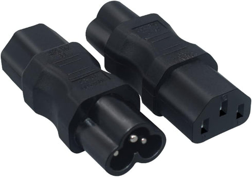 JORINDO 2 Pack IEC320 C6 to C13 Power Adapter Adapter Plug,IEC 3 Pole