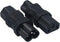 JORINDO 2 Pack IEC320 C6 to C13 Power Adapter Adapter Plug,IEC 3 Pole