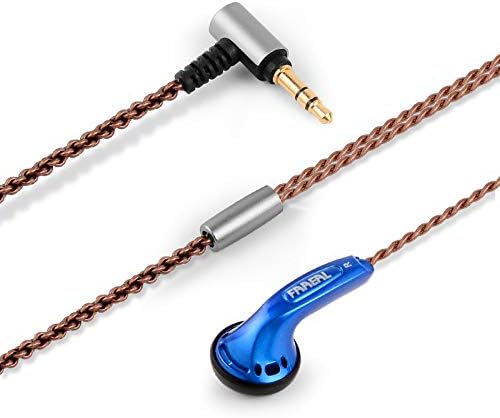 FAAEAL Iris 2.0 Headphones Without Mic, Wired Earphones with 3.5mm Plug, Durable Ear Buds for Smartphones/PC (Blue)