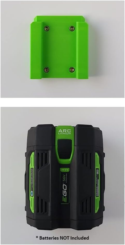 Battery Storage Wall Mount/Bracket/Holder - 2 Pack for EGO 56V Batteries