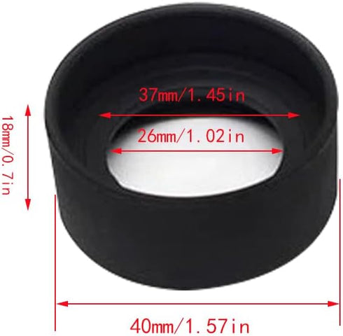SKYPRO 2PCS 26mm Aperture Shiel for Microscope Telescope Eyepiece Eye Piece Rubber Eye Cups