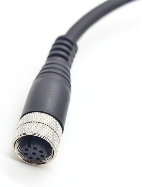 M12 8Pin Female Connector Cable, A Code Straight Aviation Plug, Electrical Cable PVC Industrial Molded Cable for