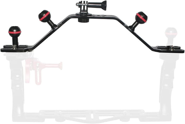 NS10-H Underwater Camera Housing Carrier Aluminum Material with Extra Two Ball Mount and Tripod Mount Adapter for