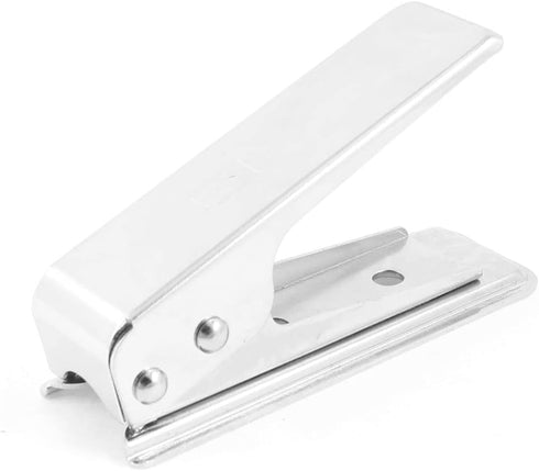 Ruilogod Silver Tone Metal Nano SIM Card Cutter for 5 5G + 2