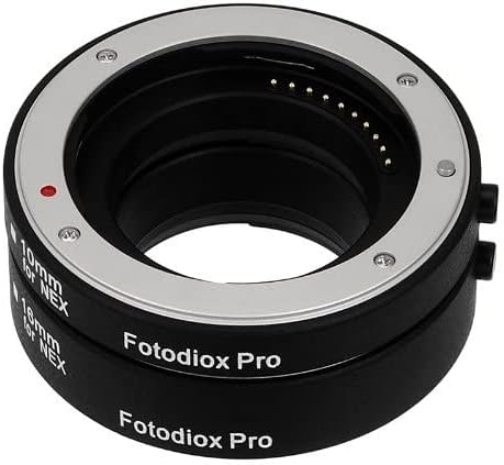 Fotodiox Pro Automatic Macro Extension Tube Kit for Sony E-Mount (NEX) Camera System
