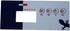 TSC-19 9916-100218 GECKO Topside Spa Keypad Single Pump Overlay for Keypad with Four Keys