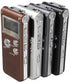 Kyz Kuv 8GB 650HR MP3 Steal Rechargeable Digital Audio Voice Recorder Player - Coffee