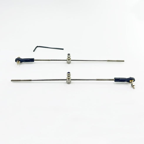 Gracilaria 2PCS (M3 End,M3x150mm RC Boat Push Rod Kit Plastic Tie Rod Ends Ball Joint with Pushrod and Pushrod