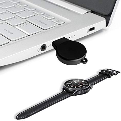 Portable USB Wireless Car Charger Keychain for Samsung Galaxy Watch 4/5, 5 Pro, Classic, 3, Active & Active2