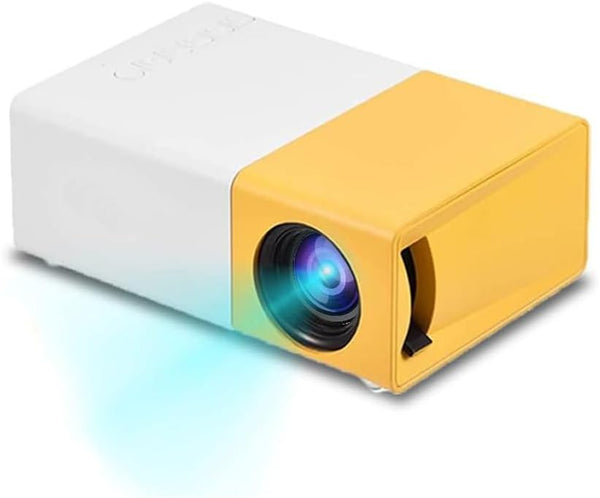 Mini Video Projectors, 720P Movie Projector, 24 to 60in Screen Projection, Eye Friendly LED for Home Outdoor Theater