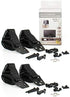 VIVO 2 Pack, STAND-SK02P TV Anti-Tip Heavy Duty Dual Cable Kit, Non Tipping Safety Straps for Screens or Furniture