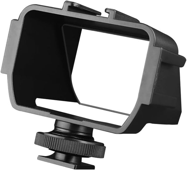 Plastic Camera Selfie Vlog Flip Up Mirror Screen 3 Cold Shoe Mounts