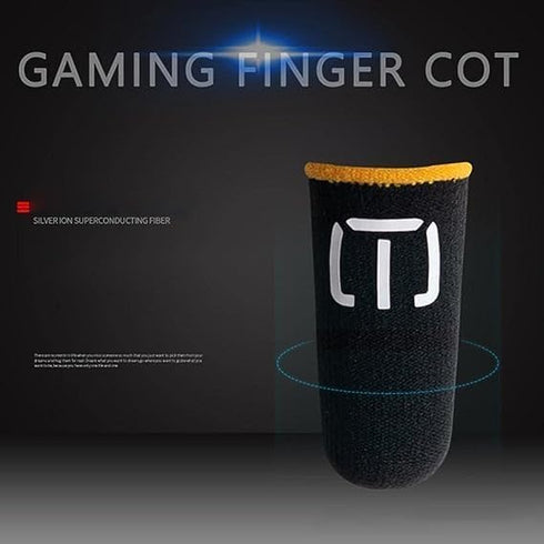3 Pair Black Patterns Gaming Finger Sleeves Breathable Fingertips Gameler Sweatproof Games-Slip Thumb GR9l5 Gloves for Mobile Cell Phone Gaming Finger Sleeves