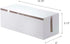 Yamazaki Home Cable Box - Outlet Cord Storage Organizer, Cover Protector, ABS Plastic, One Size, White