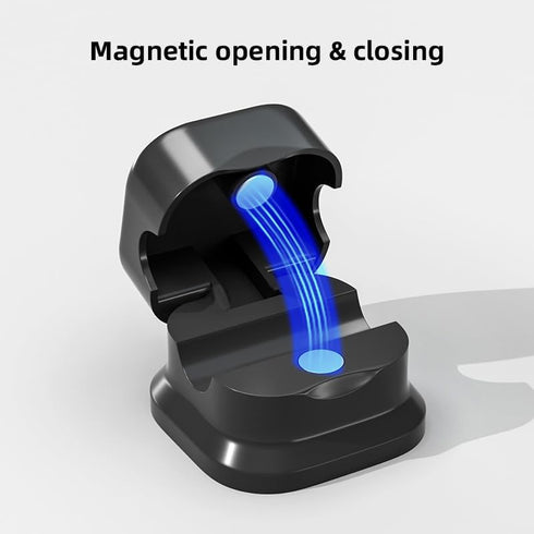 12 Pack Magnetic Cable Clips, Under Desk Cable Management, Adhesive Cord Clip Storage for Home Desk, Nightstand
