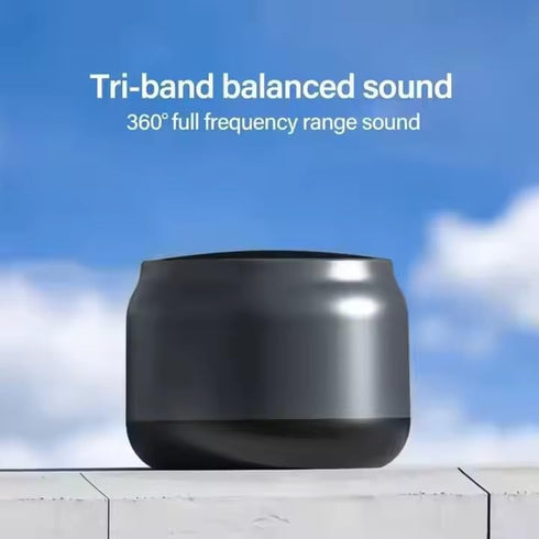 Generic Portable Mini Bluetooth Speaker with TWS Wireless Pairing, FM Radio, Bass Sound, USB-C Charging, Outdoor Use