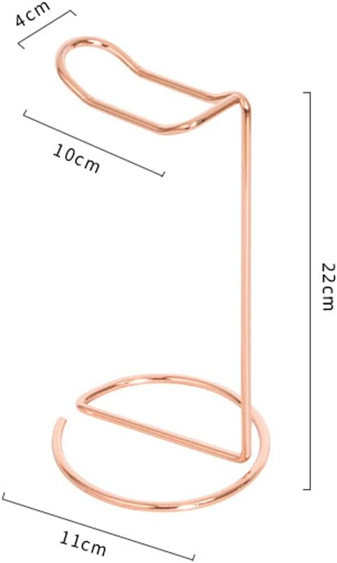 2Pcs Universal Metal Headphone Stand, Desktop Vertical Display Stand for Gaming Headset, Rose Gold