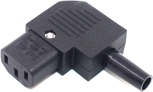IEC C13 Right Angled Power Cord Plug Connector, 90 Degree Female Plug Rewirable Power Connector 10A /250V (C13 Right