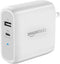 Amazon Basics 68W Two-Port GaN Wall Charger, 1 USB-C (60W) & 1 USB-A Ports (18W) for Laptops, Tablets & Phones