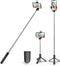 XIHAMA Selfie Stick Tripod with Fill Light,Stable Tripod Stand with Detachable Bluetooth Remote,Compatible