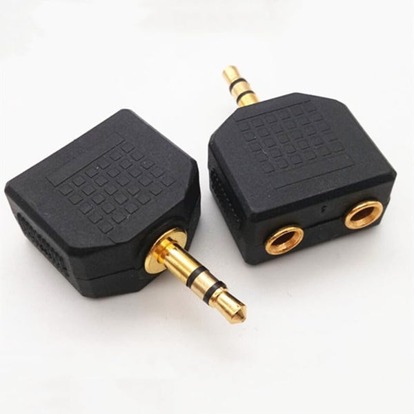 3.5mm Headphone Y Splitter, 1 Male to 2 Female Audio Jacks, Ideal for All Media Players & Audio Devices with 3.5 mm Port