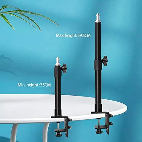 AceTaken Camera Stand, Overhead Camera Mount with Desk Clamp Compatible with Canon DSLR Video Recording