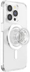 PopSockets Phone Grip - Compatible with MagSafe, Includes Adapter Ring, Wireless Charging Compatible - Clear