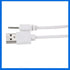 USB to DC 2.0mm Cable, Earbuds USB DC Charger Adapter, USB 2.0 Type A Male to DC 2.0mm Power Adapter (White-1 Pack)